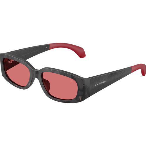 Moncler Unisex Moncler ME6014U LUMIN 303275 Sunglasses Acetate Black Pink Squared Norma