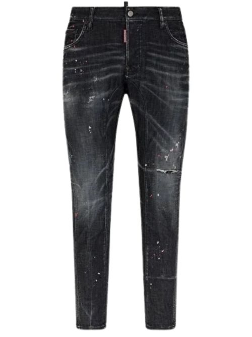 Dsquared2 Paint Splatter Black Jeans - Black
