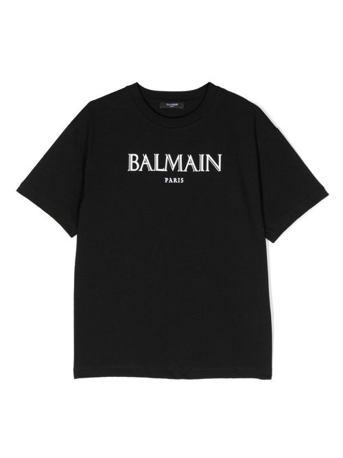 Logo-print cotton T-shirt - Black