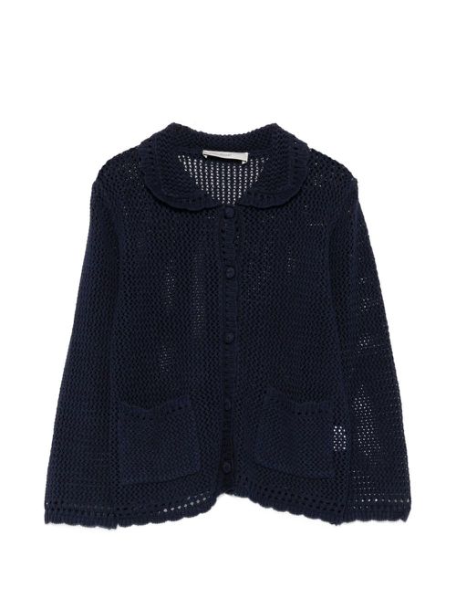 Linen And Cotton Blend Cardigan