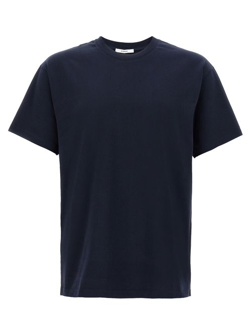 Cotton Crewneck T-Shirt — Navy