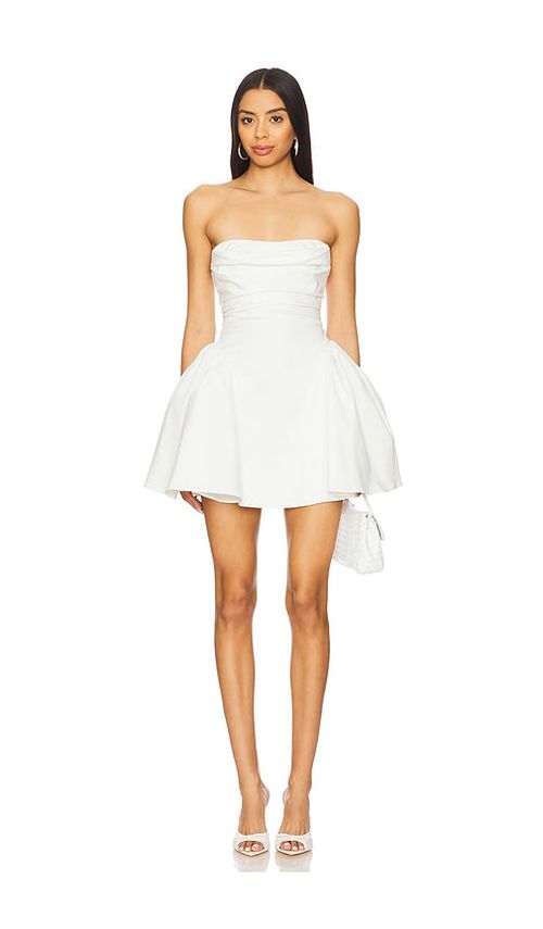 MAJORELLE Winnie Mini Dress in White. L also in