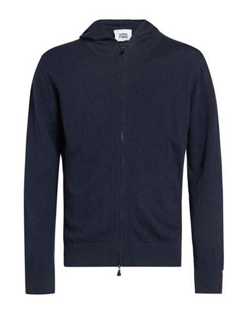 Man Cardigan Midnight blue Size 38 Wool