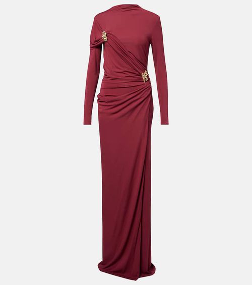 Izadora embellished jersey gown