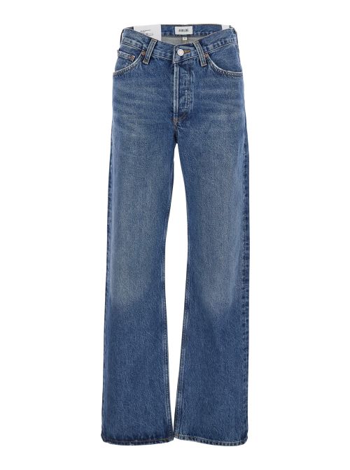 Regenerative Cotton Blend Jeans — Blue