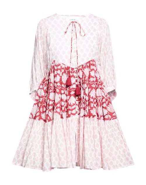 Woman Mini dress White Size L Cotton