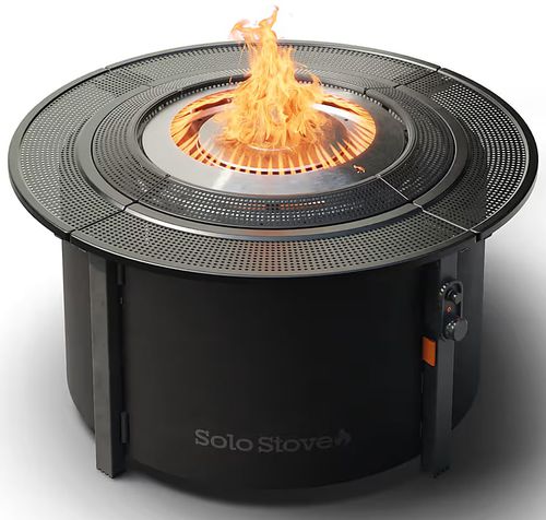 Infinity Flame Propane Fire Pit in Black