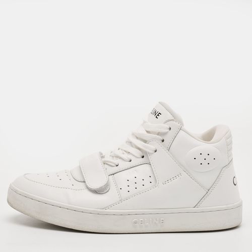 Celine CT-02 37 White Leather Lace Up Sneaker