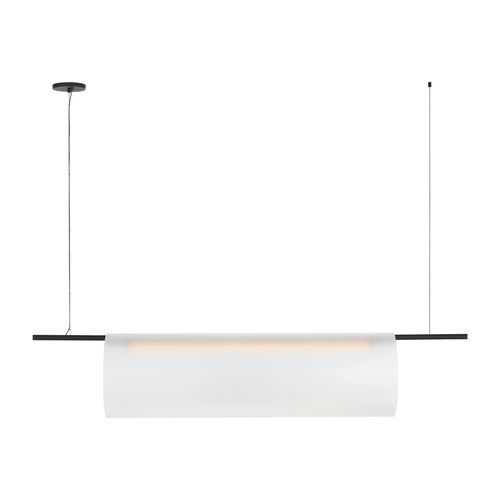 Nightshade Black LED Linear Chandelier from the Trace Collection