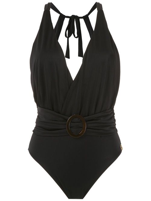 Swimsuit with buckle detail - Black