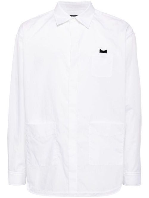 Panther long-sleeve poplin shirt - White