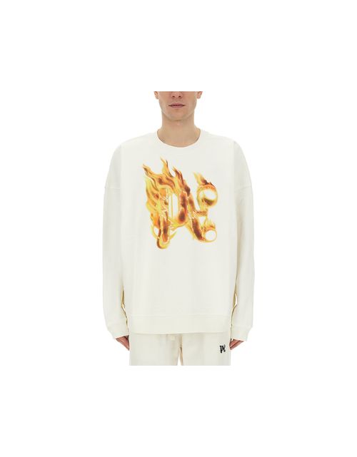 Sweat-shirts "Burning Monogram" Print Sweatshirt