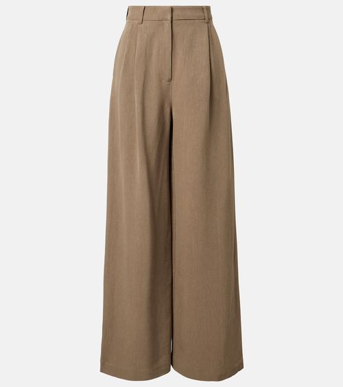 Marfa pleated wide-leg pants