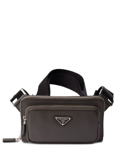 Re-Nylon zippered belt bag - Grey