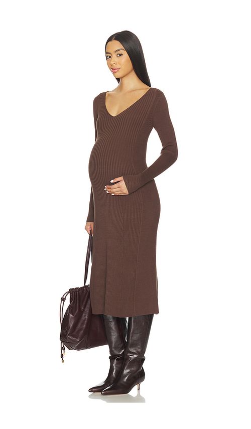 HATCH The Dasha Dress in Chocolate. - 4 also