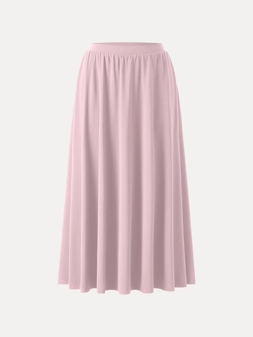 Maxi Umbrella Skirt with Pockets - Light Pink