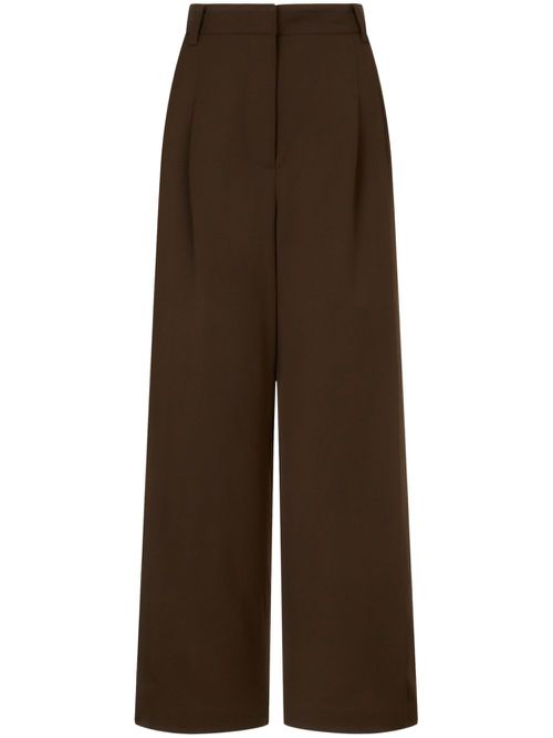 Wide-leg trousers - Brown
