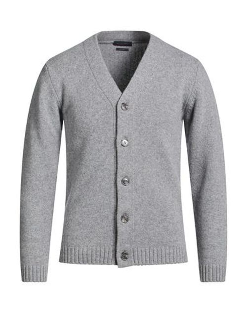 Man Cardigan Grey Size S Merino Wool