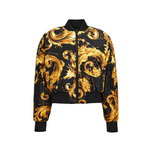 Watercolor Couture-print Bomber Jacket