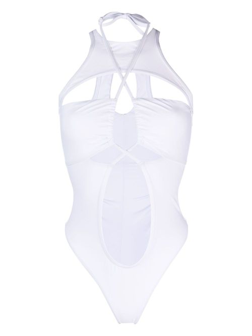 Cut-out detail swimsuit - White