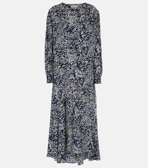 Hanane ruffled printed silk-blend maxi dress