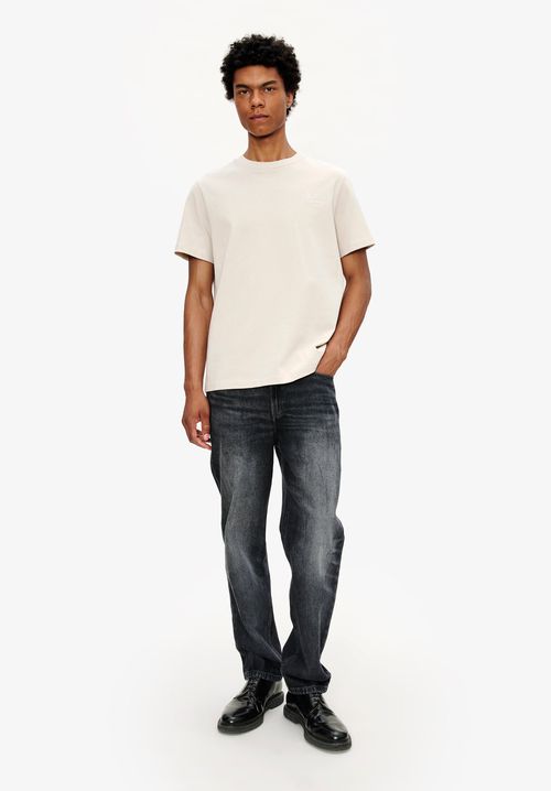 A. P.C. Men's Standard Rue Madame T-shirt Size: Extra Small in Putty grey