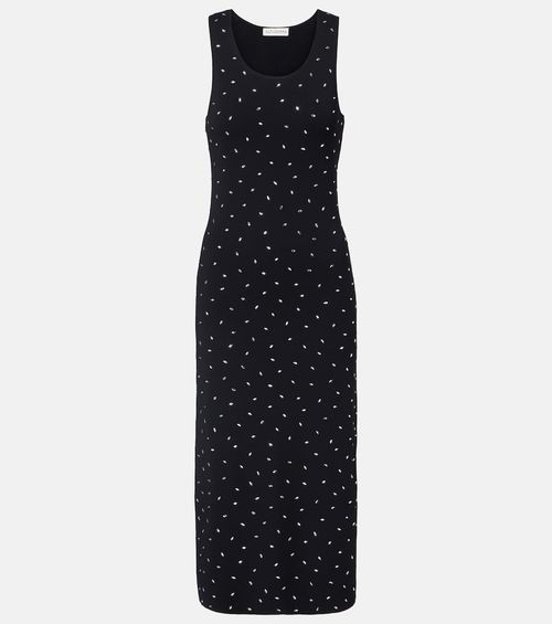 Geordie embellished jersey midi dress