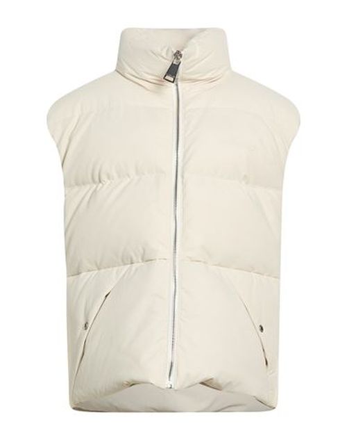 Man Vest Beige Size 0 Cotton, Elastane