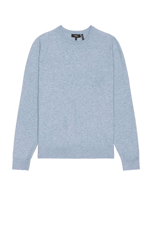 Theory Riland Crewneck Sweater in Blue