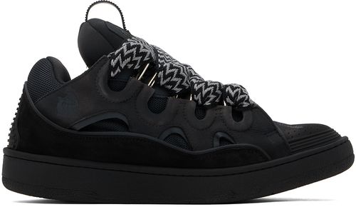 Lanvin SSENSE Exclusive Black Curb Sneakers