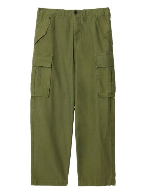 Cotton Cargo Trousers With Adjustable Waist