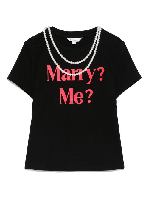 Stretch-cotton t-shirt - Black