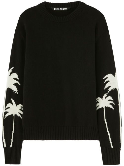Palms-knit sweater - Black
