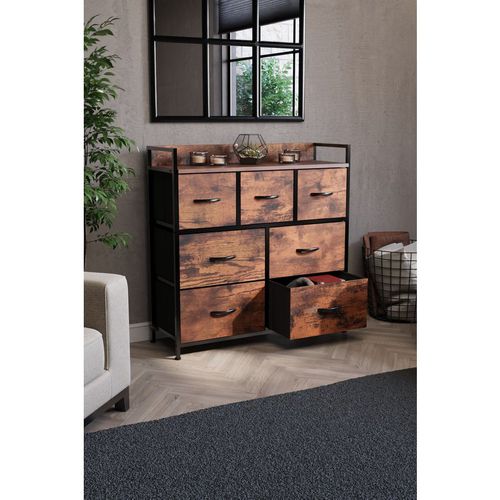 Vida Designs Chorley 7 Drawer Chest Of Drawers Fabric Storage