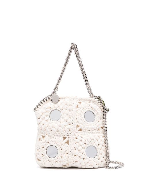 Falabella crochet shoulder bag - White