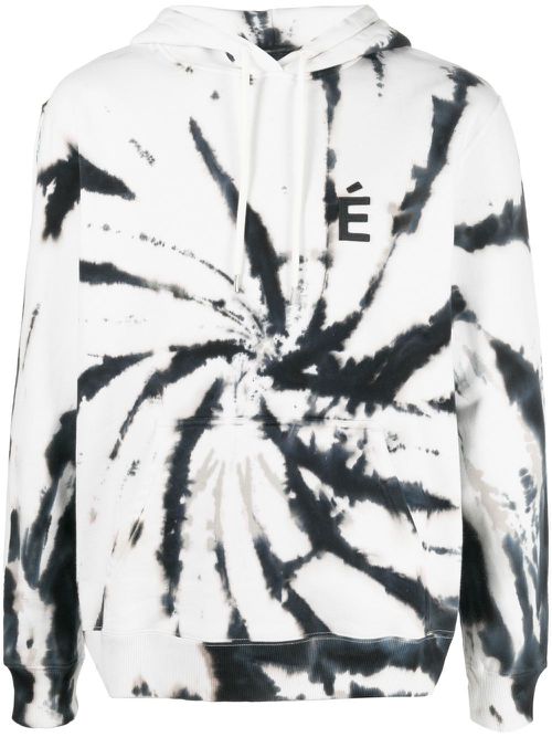 Klein tie-dye print hoodie - White
