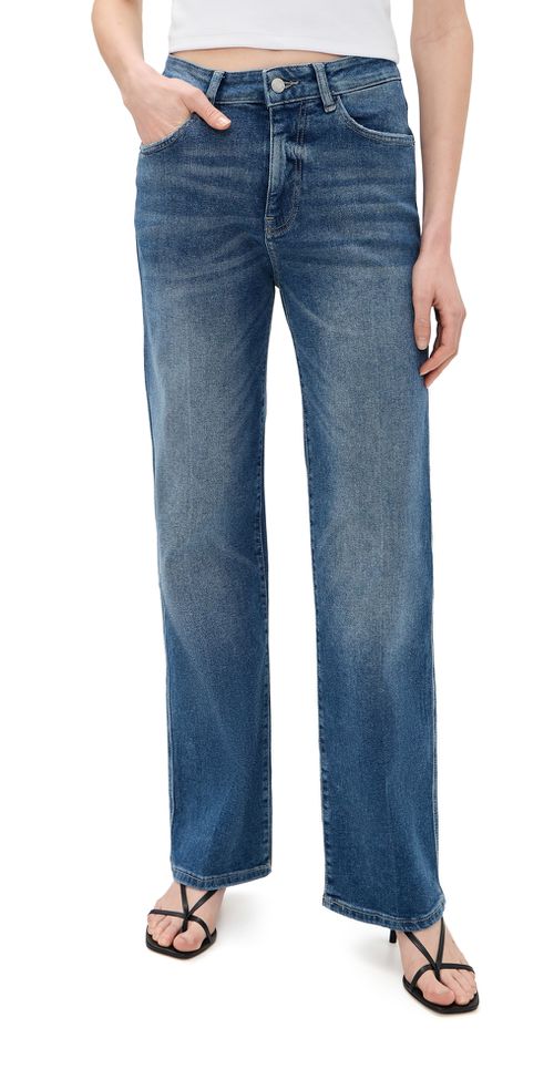 90's Straight Jeans Authentic Blues