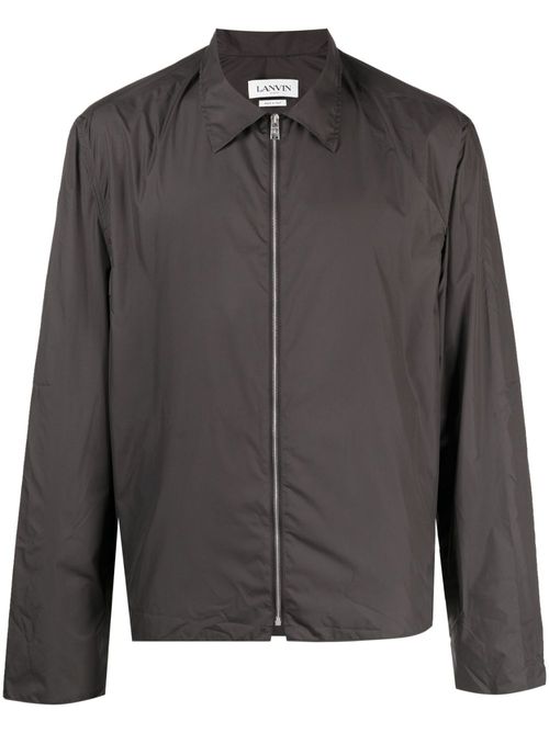 Lightweight zip-up shirt - Grey