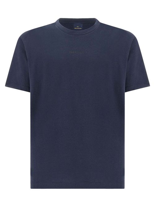 Navy Crewneck Logo T-Shirt