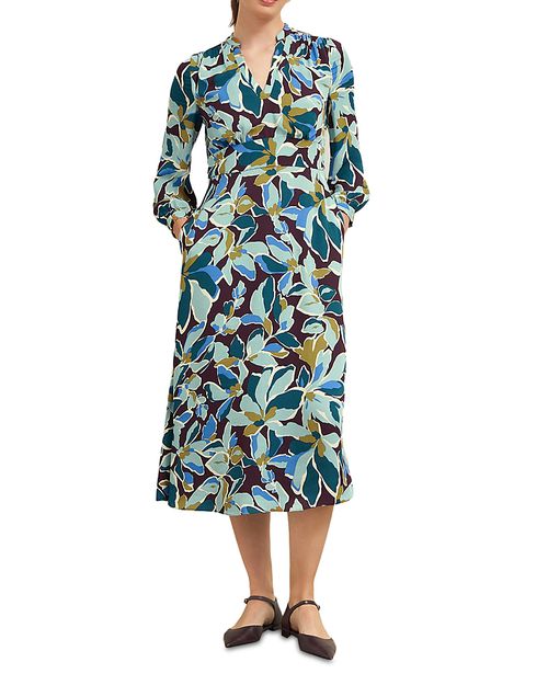 Lea Printed Midi Dress