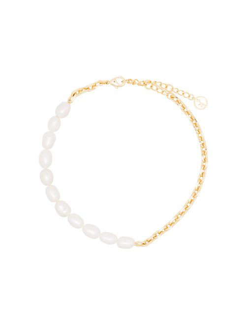 Pearl chain anklet - GOLD
