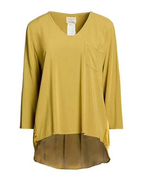 Woman Top Khaki Size 8 Viscose, Cupro