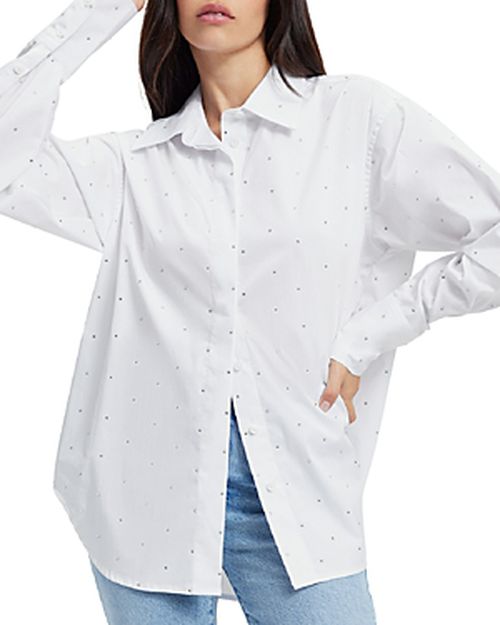굿 아메리칸 여성 라인석 셔츠 GWT0183