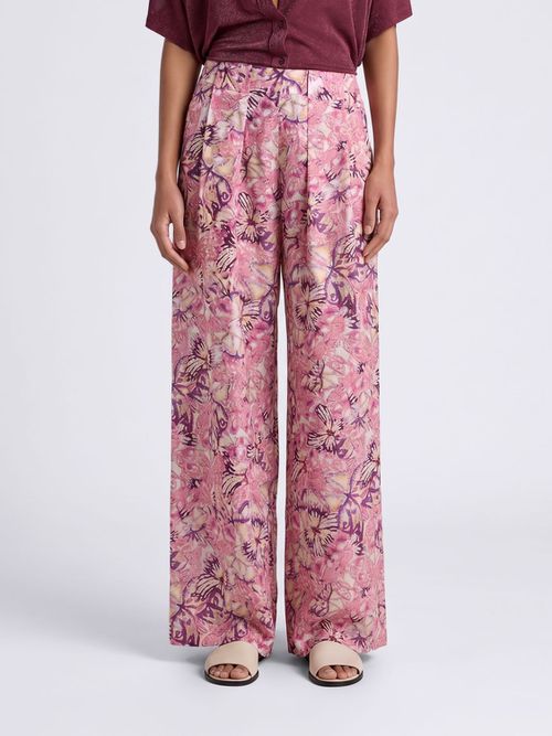 MOMONÌ Pants Woman color Violet