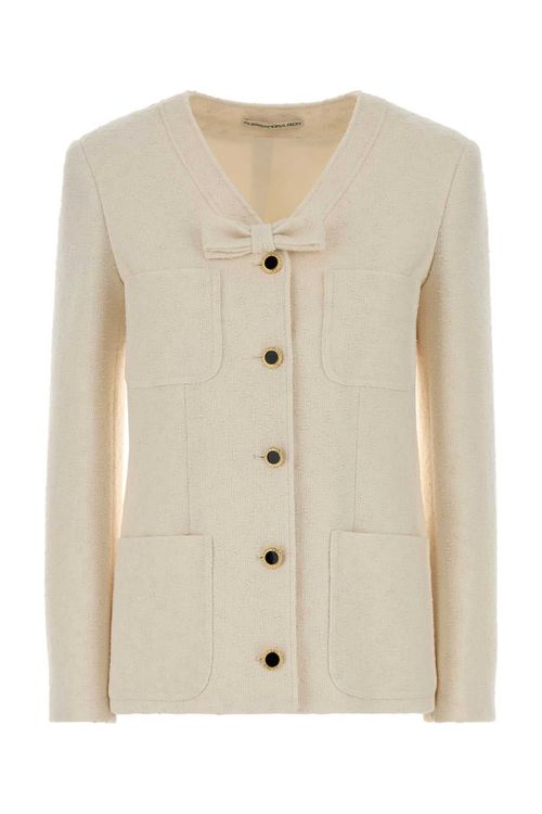Boucle Blazer — Ivory