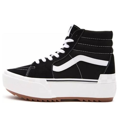Suede/ Thick Sole Casual Skateboarding Shoes Black White