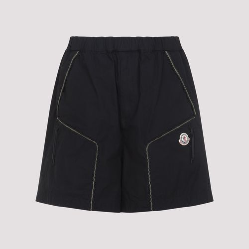 Elasticated-waist Cotton Shorts