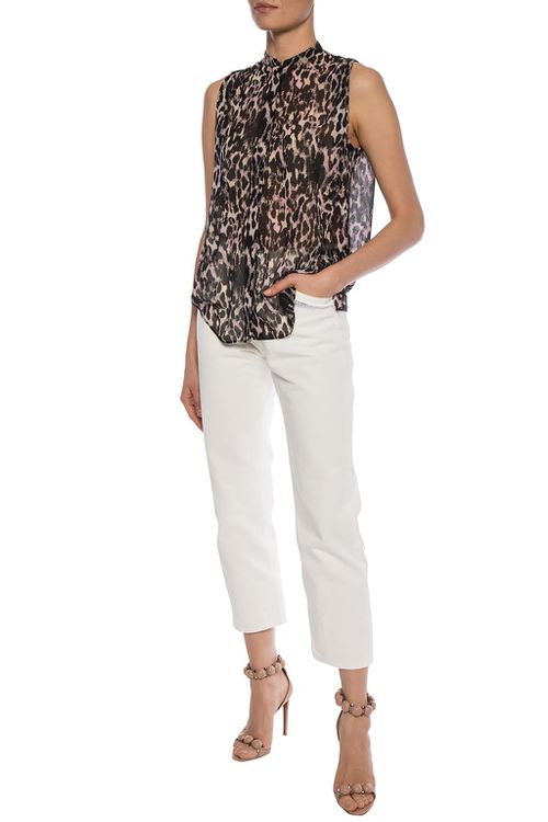 ‘Wing’ Leopard-printed Shirt, Women's, Black