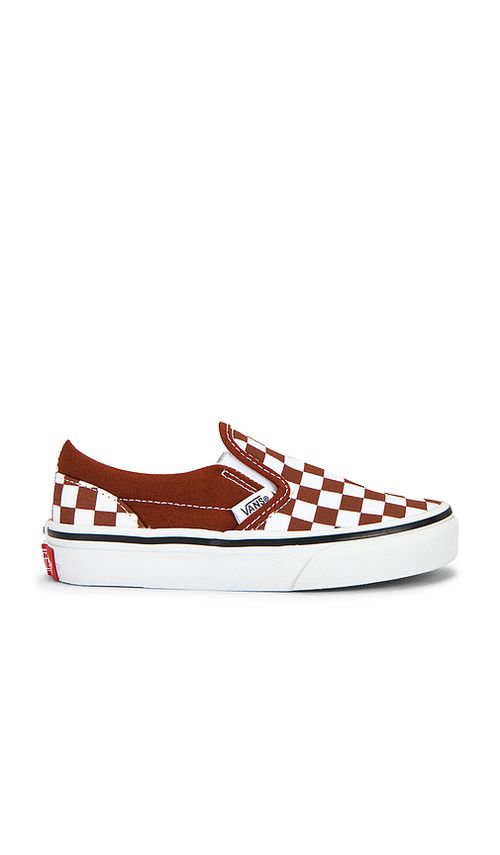 Vans Kids Classic Slip-on in Rust. 12.5. Also