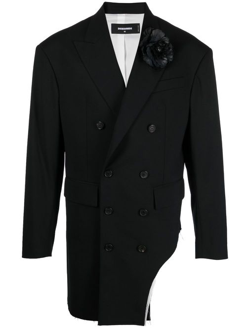 Double-breasted blazer - Black